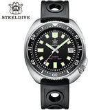 SD1970 Steeldive Brand Sunray Dial Milled Clasp Bracelet 44mm Case 200M Waterproof NH35 Turtle Men Dive Watch with Ceramic Bezel