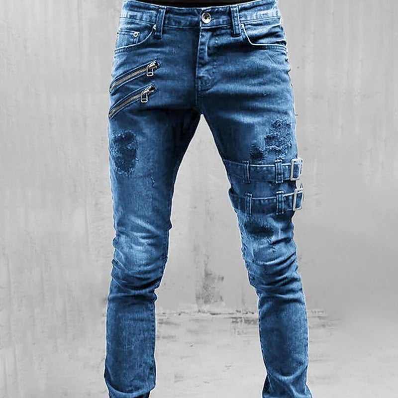Men’s Straight-Leg Stretch Cargo Jeans