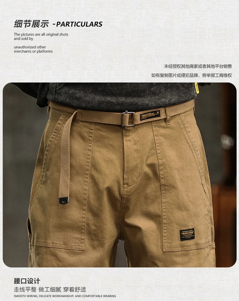 HIQOR Men's Relaxed Cargo Pants – Vintage Safari Style