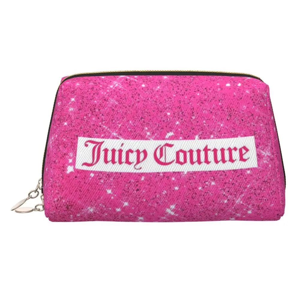 J-Juicy-C-Couture Makeup Bag Zipper Pouch Travel Cosmetic Bags Large Leather Portable Cosmetic Bag for Women