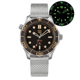 Watchdives WD007Q Titanium Dive Watch 42mm VH31 Sweep Quartz Men Watch Sapphire Crystal Helium Escape Valve 200M Waterproof Lumi