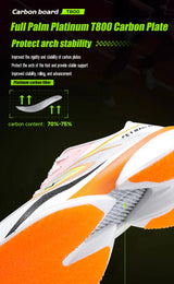 IRUNSVAN T800 Carbon Plate Running Shoes - Lightweight Racing Shoes for Men & Women - Marathon Training, Cushioned & Anti-Slip