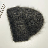 Fluffy Alpaca Wool Beanie | Women's Cozy Knit Winter Hat