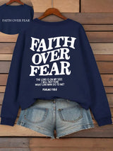 Faith Over Fear Fleece Hoodie