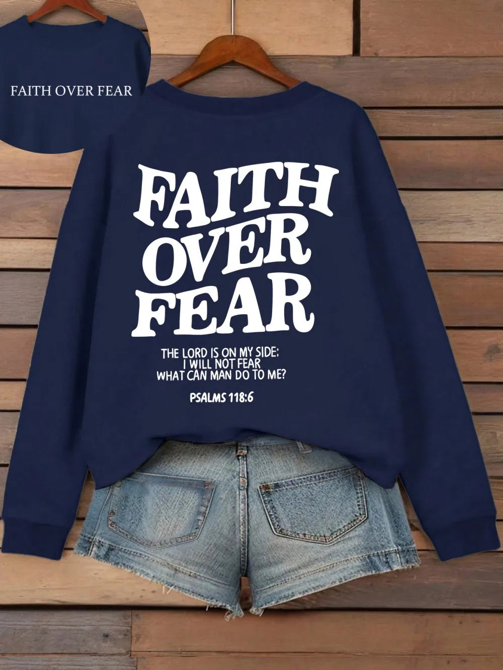 Faith Over Fear Fleece Hoodie