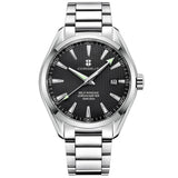 Corgeut 41mm Luxury NH35 Movt Man Sport Clock Automatic Relogio Masculino Mechanical Wristwatch Sapphire Steel Band Men's Watch