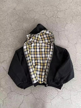 Reversible Plaid Zip-Up Hoodie
