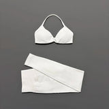 2Pcs HISTELLO Seamless Yoga Sports Set for Women Resistant Backless Bra Pilates Fitness Workout Running Leggings Gym Suit