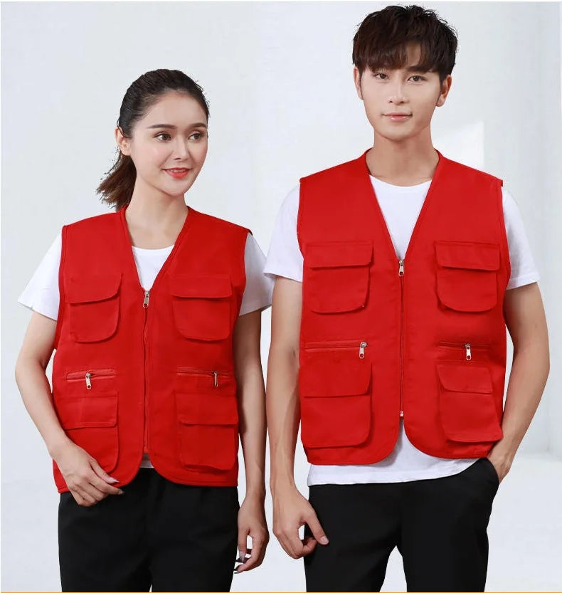 Men's Multi-Pocket Safari Vest – Lightweight All-Season Outerwear