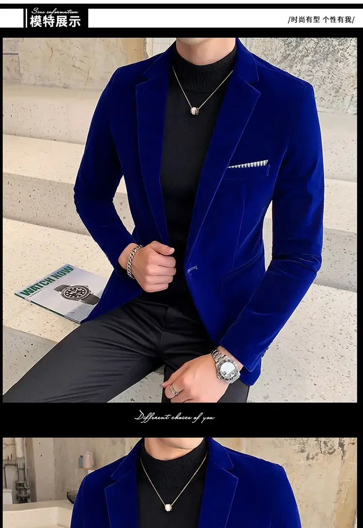 Men’s Slim-Fit Corduroy Blazer