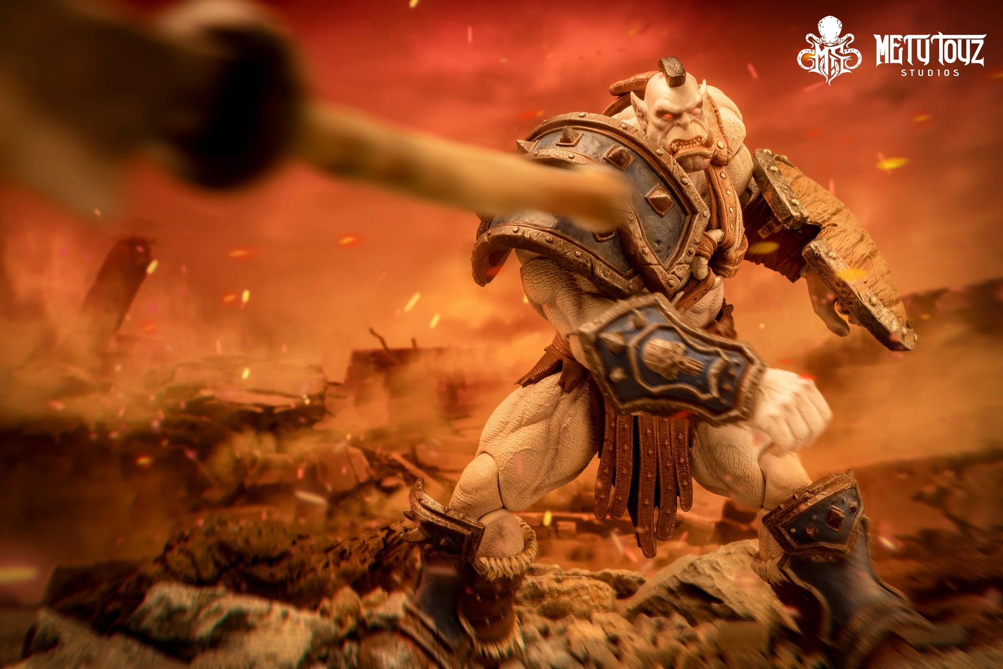Metytoyz Limited Adventurer World Orc Ork Captain Kagas Bounty Hunter Bloody Hands Morlock Soldier Action Figure Special Edition