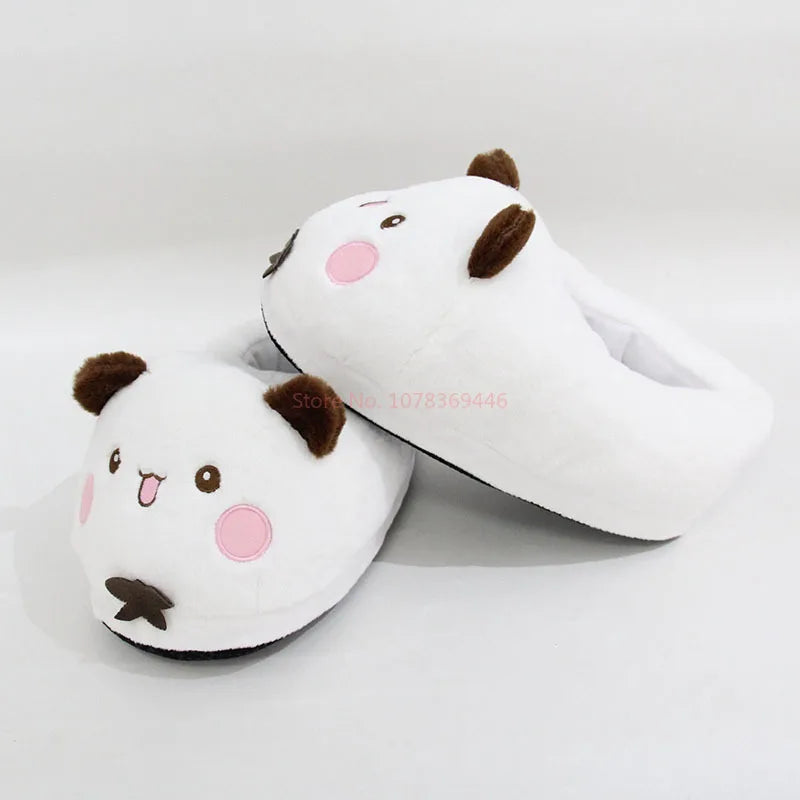 Panda Bubu & Yier Plush Slippers - Unisex Indoor Cotton Shoes