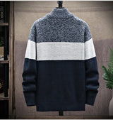 Men’s Autumn/Winter Fleece-Lined Zipper Cardigan