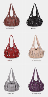 Women Fashion Handbags Women Shoulder Bags PU Leather Handbag Female Satchel Big-capacity Shoulder Purse Bag Bolsa Feminina