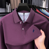Premium Cotton Embroidered Long Sleeve Polo Shirt