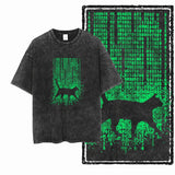 DB Cat Acid-Washed Graphic Tee