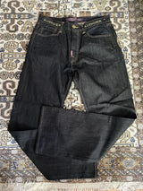Y2K High-Waist Baggy Jeans – Rhinestone & Liberty Embroidery