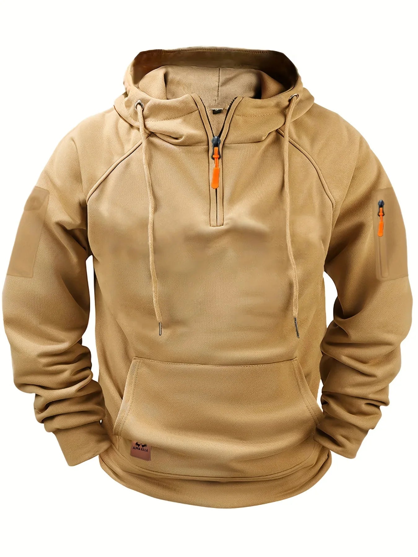 Multi-Pocket Zippered Tech Hoodie