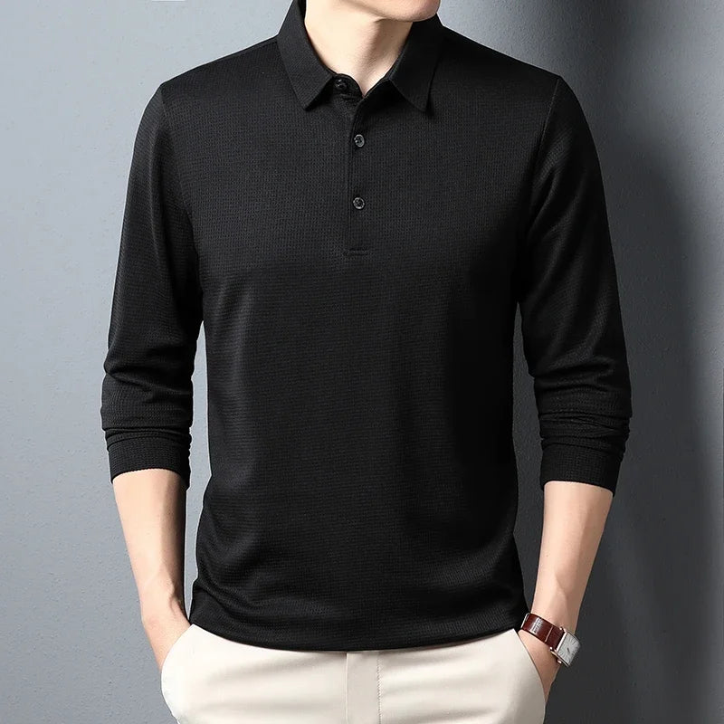 Men's USA-Made Long Sleeve Performance Polo