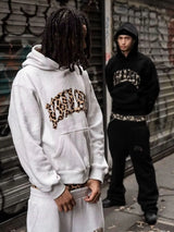 Men's Leopard Print Hoodie & Pants Set