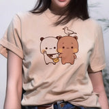 Bubu and Dudu Women’s Fashion Cartoon Tee - Casual Streetwear Designer Crop Top