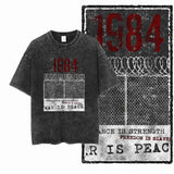 1984 Graphic Cotton Tee | Vintage Streetwear Men's T-Shirt