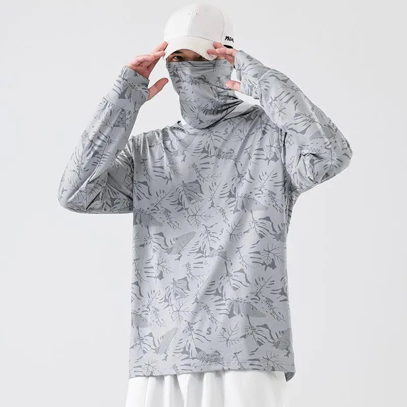 Men's UV Sun Protection Long Sleeve Hoodie