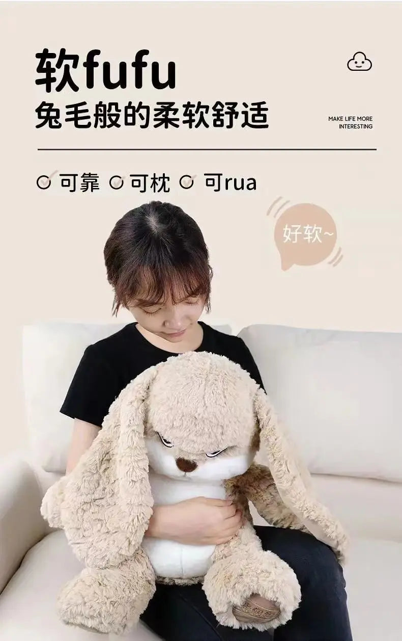 Fluffy Rabbit Plush Toy – Kawaii Stuffed Animal Doll