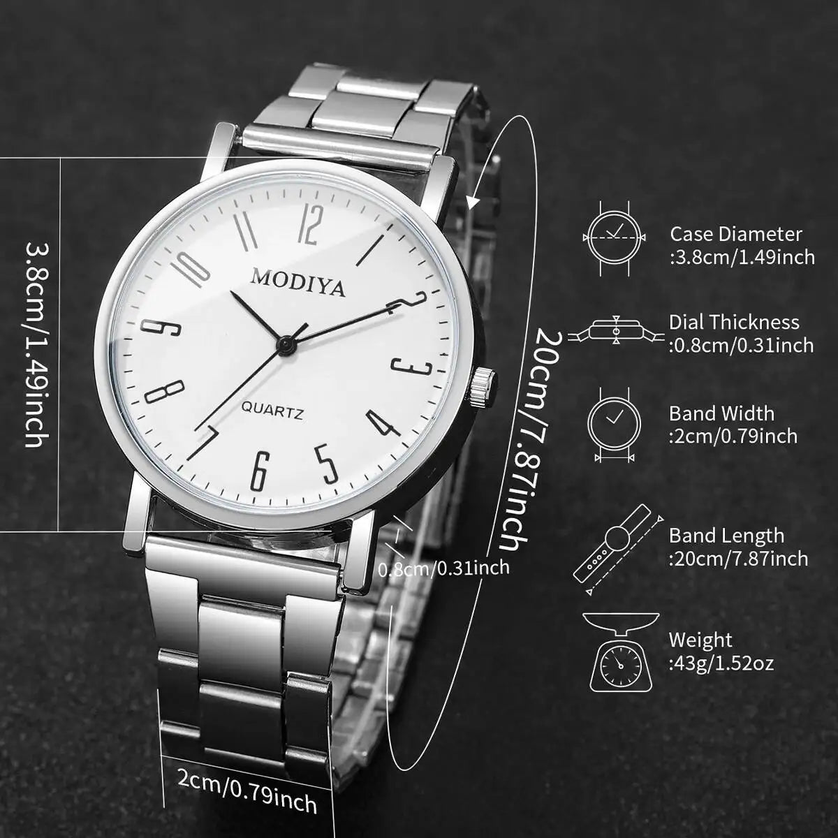 Fashion Men Business Watches Casual Analog Quartz Watch Men's Wristwatch Reloj Hombre（Without Box）