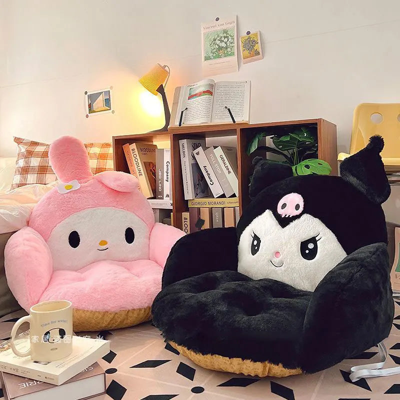 Cartoon Kuromi Melody Series Air Conditioned House Office Chair Cushion Autumn And Winter Comfortable Bedding Peripheral Gifts