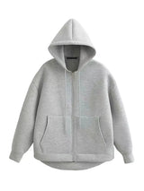 Women’s Casual Relaxed-Fit Hooded Jacket