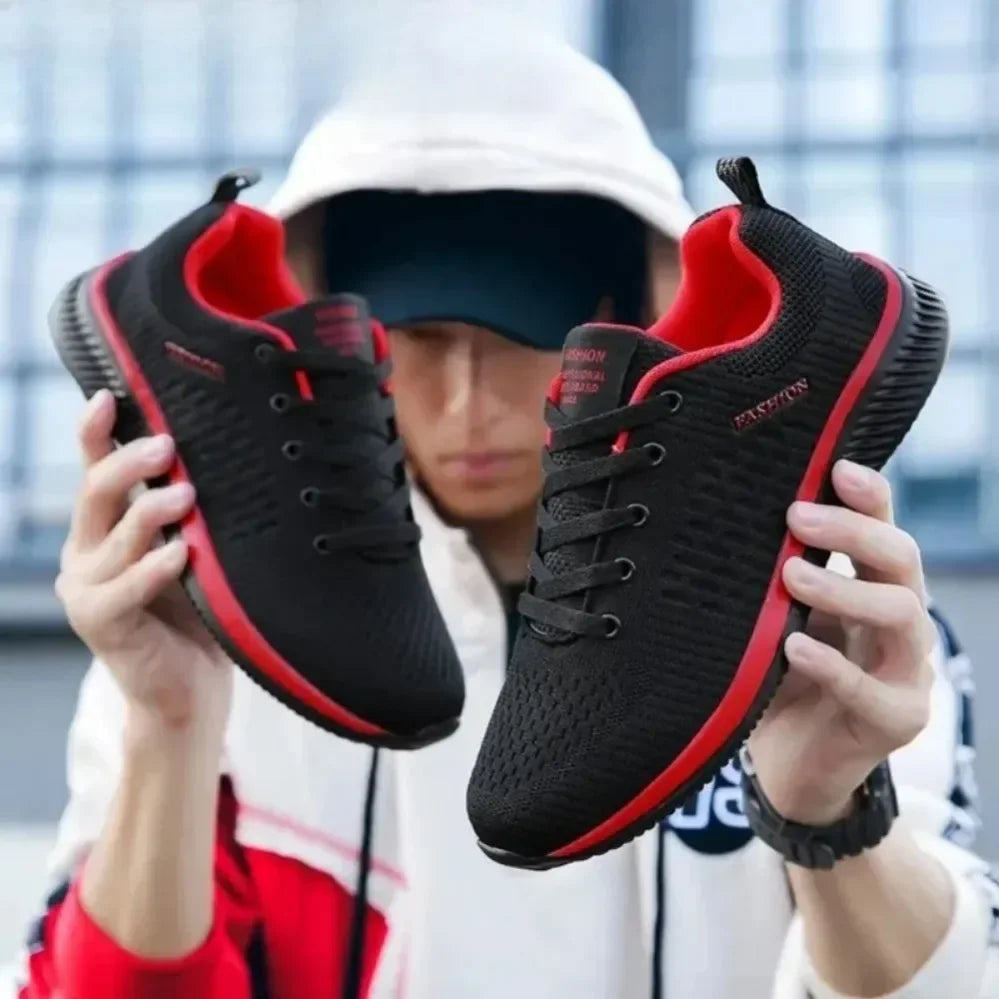Men's Lightweight Knit Sneakers | Breathable Mesh Athletic Shoes