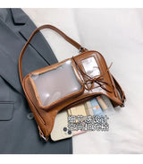 Y2K Transparent Ita Shoulder Bag – Harajuku Crossbody Purse