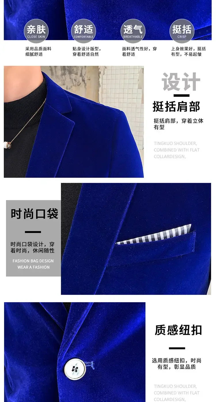 Men’s Slim-Fit Corduroy Blazer