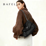 BAFELLI Genuine Leather Chain Bag – Chic Crossbody Tote