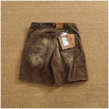 Men's Vintage Washed Cargo Shorts | Textured Cotton