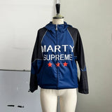 Women's Lightweight Hooded Jacket with Star Graphic