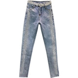Women's High-Waist Slim Denim Pencil Jeans | S–5XL