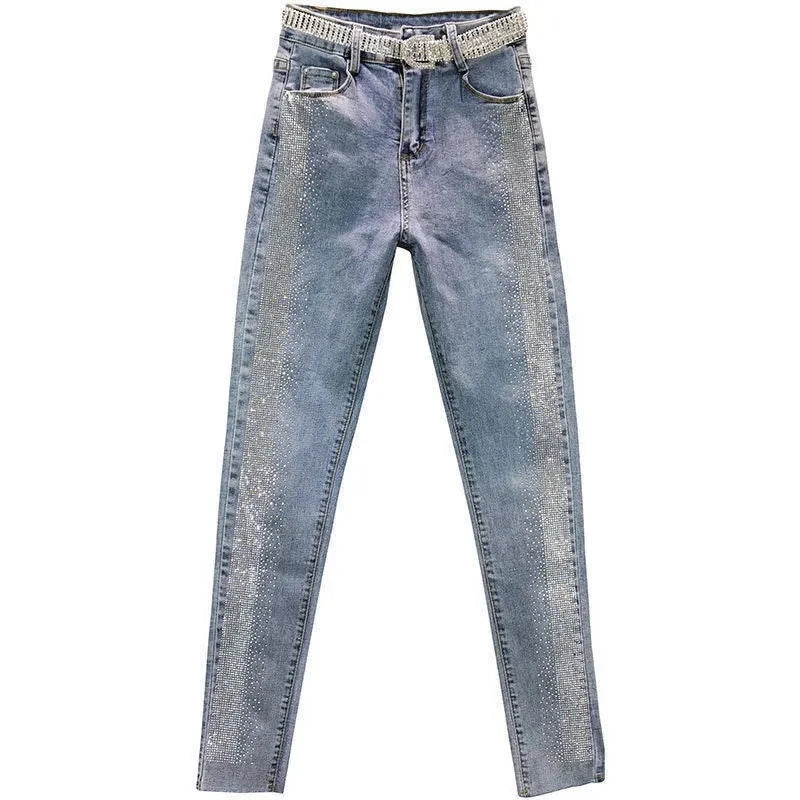 Women's High-Waist Slim Denim Pencil Jeans | S–5XL
