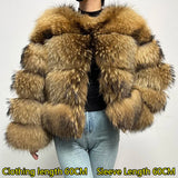 Luxury Women’s Real Raccoon & Fox Fur Jacket | Premium Winter Outerwear