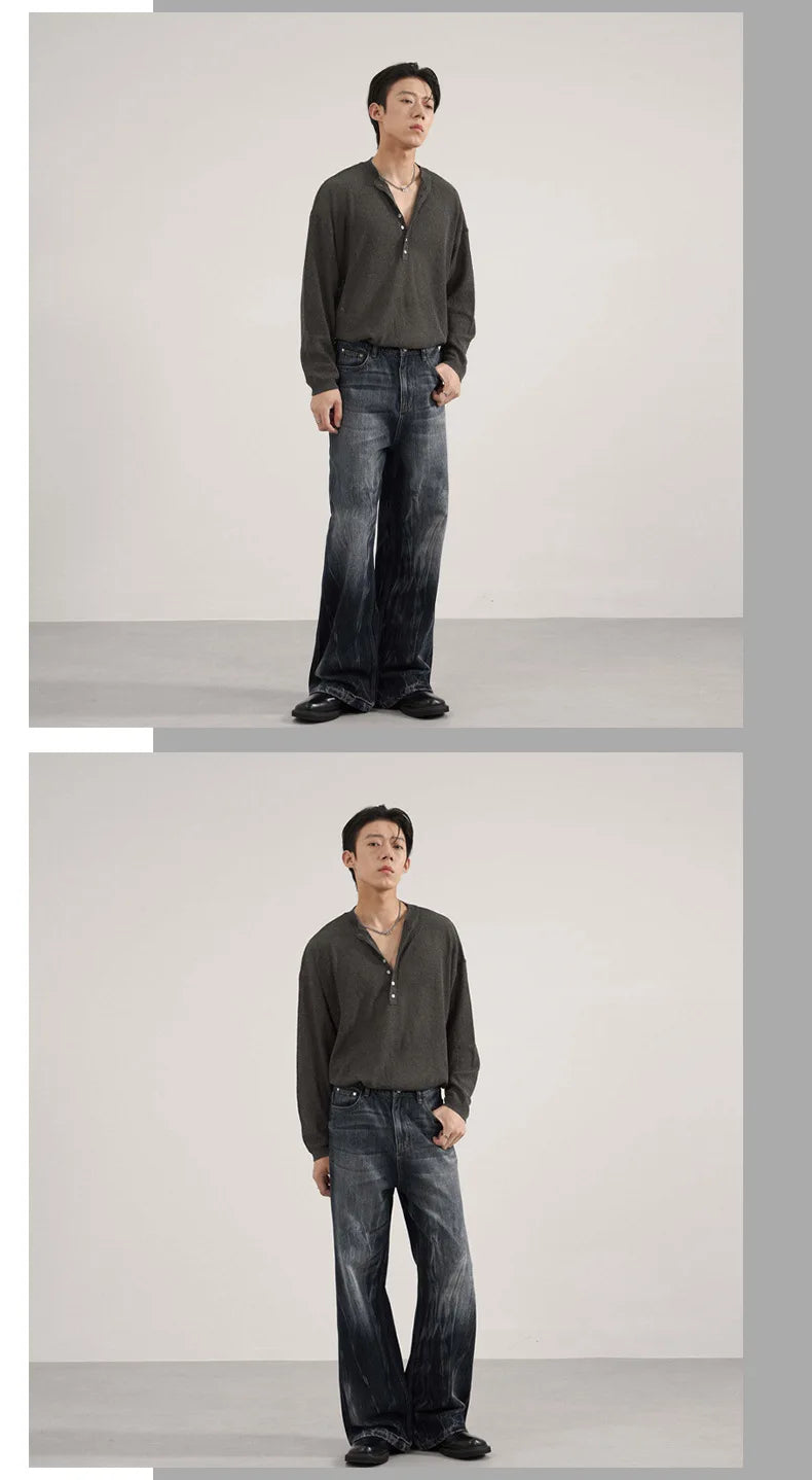 Men's Blue-Gray Relaxed Fit Jeans