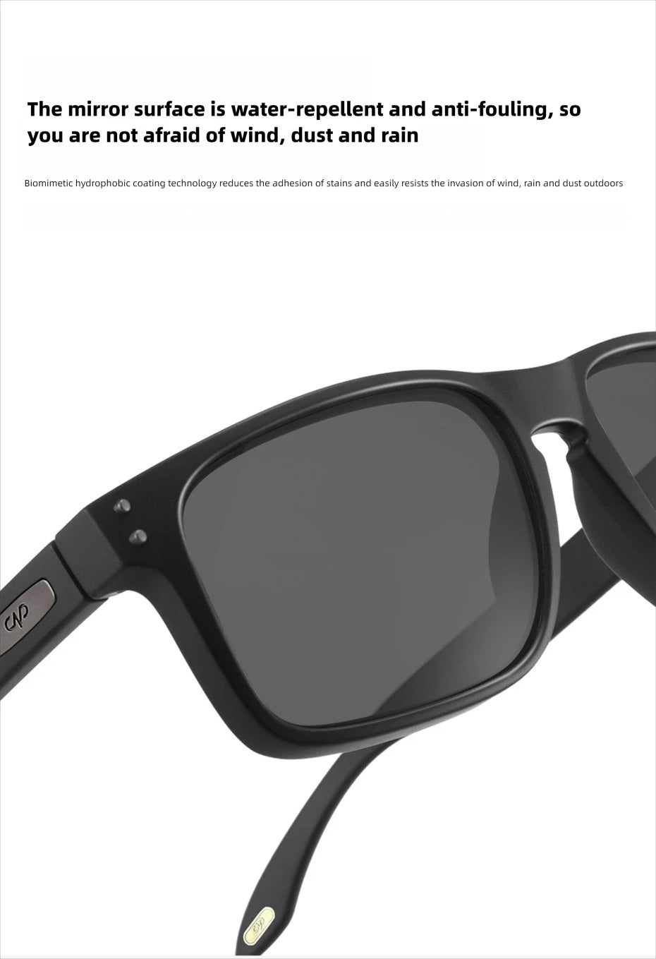 CAPONI Men's Polarized Photochromic Square Sunglasses