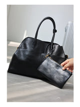 Women's Vegetable-Tanned Cowhide Leather Tote Bag
