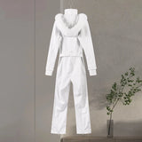 Women’s Faux Fur Hooded Ski Jumpsuit | Waterproof Winter Romper