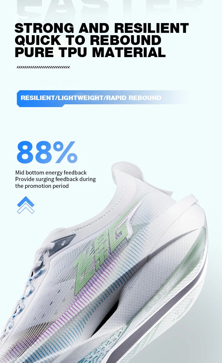 QIAODAN Feiying GT 2026 Men's Carbon Plate Marathon Racing Running Shoes Lightweight Breathable Athletic Sneakers QDB023262260