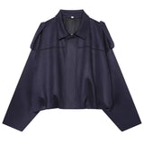 HXAO Women's Bomber Jacket Lapel Long Sleeve Zipper Suede Jacket Women 2025 High Street Cropped Racing Jackets Coats Outerwears
