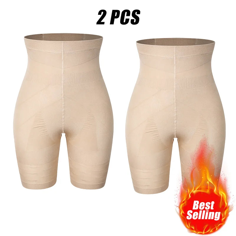 Men Tummy Control Shorts High Waist Slimming Shapewear Abdomen Belly Flat Body Shaper Leg Underwear Compression Briefs Boxer 3XL