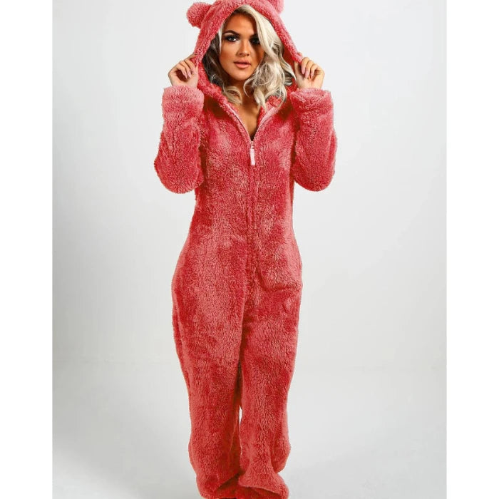 Women’s Elegant Hooded One-Piece Jumpsuit