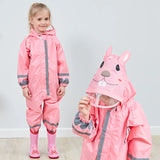 Kids Waterproof Hooded Rainsuit – Boys & Girls