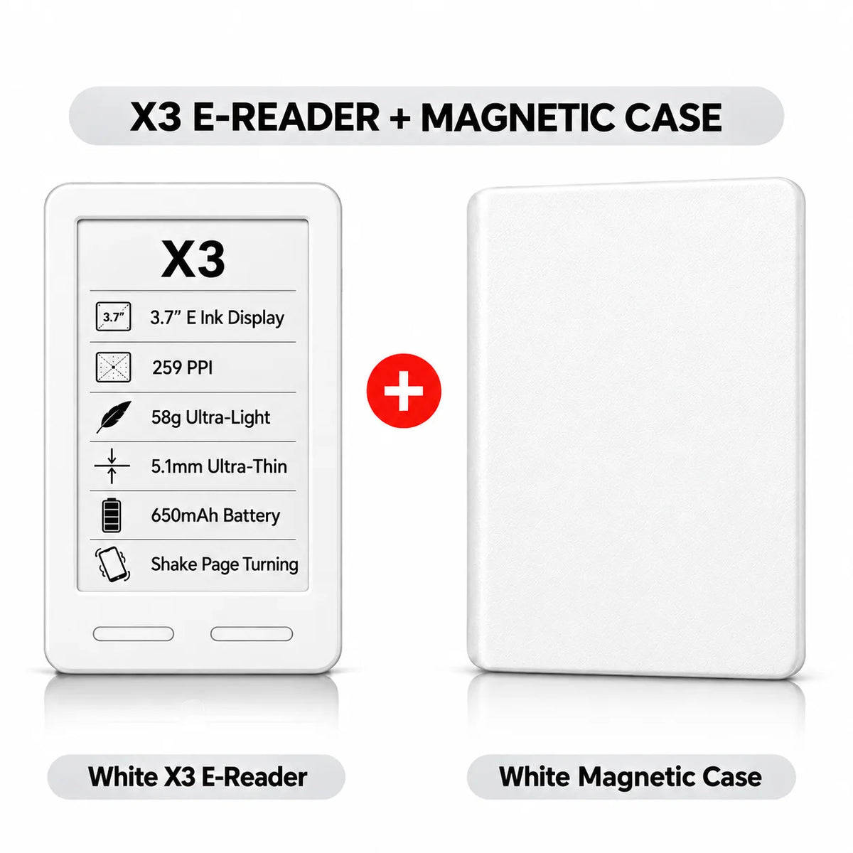 XTEINK Pocket E Ink E-Reader for Travel & Daily Reading